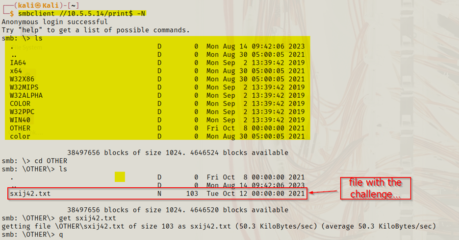 SMB file discovery